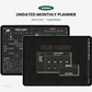 Nelna Digital Un-dated Monthly Planner for iPad Dark ver