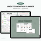 Nelna Digital Undated Monthly Planner for iPad Matcha Latte ver