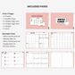 Nelna Digital Undated Monthly Planner for iPad Strawberry Milk ver