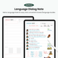 Nelna Digital Dialogue Language Note for iPad