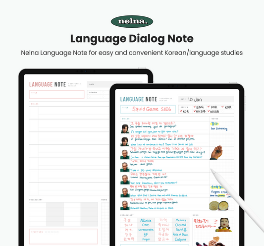 Nelna Digital Dialogue Language Note for iPad