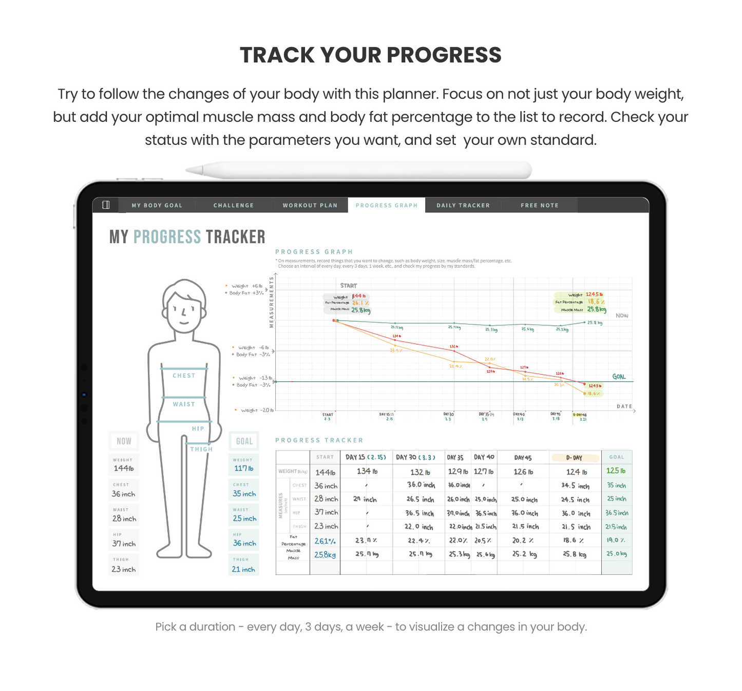 [Diet Tracker] Love My Body Planner